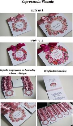 Zaproszenia ślubne Na ślub Wianki Rustykalne Boho 7269957267