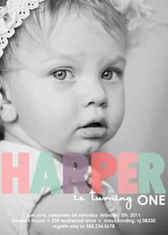 first birthday invites girl