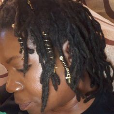 Serotonin Molecule Dread Loc Spiral Coil Bead