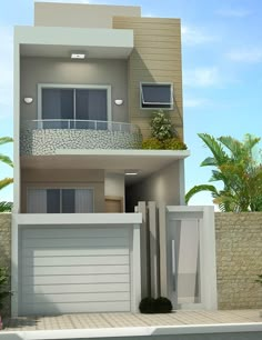 Fachada de sobrado pequeno Home Décor, Duplex House Design, Small House Design Exterior, Small House Elevation Design, Small House Front Design, 2 Storey House Design, Modern Small House Design