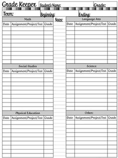 field trip log free printable friday ultimate teacher gradebook printable