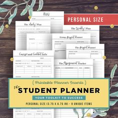 college student planner template