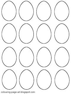Print And Practice Blanks Great Works In Pysanky Easter Egg Blank Easter Egg Templates Colouring Page Art