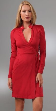 109 Best Diane Von Furstenburg Images On Pinterest Wrap Dress Dvf Diane Von Furstenberg Biker Red Wool Wrap Dress