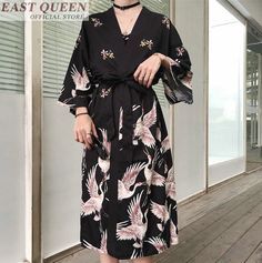 Improved Japanese Kimono Cardigan Summer Beach Yukata Costume Party Dress up Fun