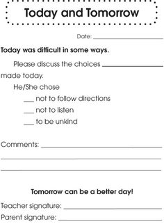 teacher letter to parents about behavior problems