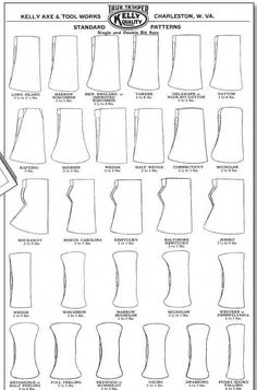 axe head shapes axe head shapes