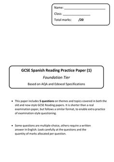 spanish writing ladder gcse by