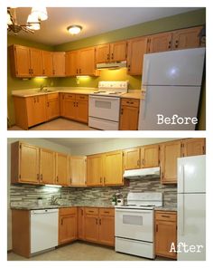 White Kitchen Cabinets With White Appliances kitchen backsplash with oak cabinets and white appliances | my White Kitchen Cabinets With White Appliances kitchen backsplash with oak cabinets and white appliances | my