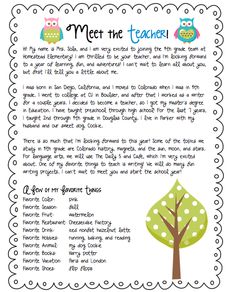 letter from teacher to parents editable teaching teacher welcome letter to parents template