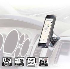 Home or Office SCOSCHE MAGFM MagicMount Universal Magnetic Phone//GPS Flush Mount for the Car