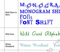 Cricut Font Cheat Sheet Full Visual List Of Cartridges With Obsessed With Sbooking Handy List Samples Of All The Cricut Fonts