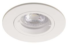 Fire Rated Downlights GU10 LED Square Ultra Slim Brushed Chrome Bathroom//Shower Ceiling Lights Dimmable Recessed Spotlights IP65 Rated Pack of 4