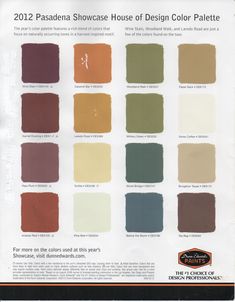 spanish colonial revival homes paint colors exterior whole schemes scheme palette painting bungalow palettes california pasadena showcase