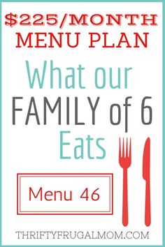 large family meal planning on a budget feeding 8 people on 150 sample family meal plans