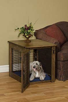 51 Best Dog Crate Furniture Images On Pinterest Chew Proof Dog Crate Amish Wooden Luxurious Decorative End Table Size