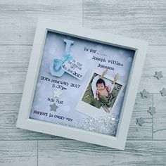 / - First Grandchild Picture Frame Baby Memory Frame Baby Shower Gifts of Double Frame Brown Newborn Baby Gift 1 Landscape and 1 Portrait Style PKaL Baby Picture Frame I Love You Three Thousand