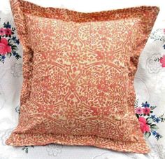 PILLOW 14/" x 14/" //1 YORKSHIRE ROSE Ralph Lauren fabric Custom TONAL BACK