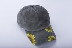 ♥️This product is the handpainted sunflower baseball cap that is a useful and distinctive gift. ♥️This cap has: * durable, washable cotton canvas and jeans denim material * permanent handpainted sunflower pattern * unique floral design on the high-quality cap Yw Activities, Cold Time, Cap Design