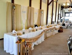 22 Best Wedding Head Table Ideas Images On Pinterest Decorating Inspiring Head Table Decoration Ideas With Tablecloth For The Best Wedding