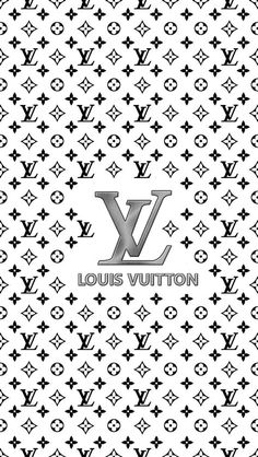 Black Louis vuitton embossed leather phone wallpaper