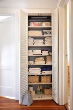 39 Best Linen Closet Ideas Images On Pinterest Storage Beautifully Organized Linen Closets
