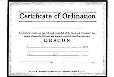 free ordination certificate download