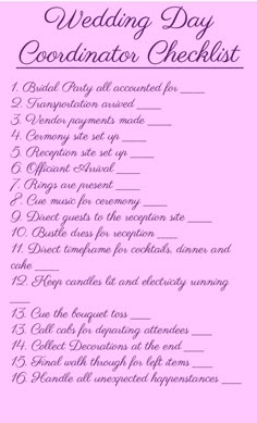 Become A Wedding Planner Planning Blog And David Tutera Wedding Blog It S A Bride Life Real Brides Blogging Coordinator Checklistwedding Day