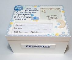 11 Best Baby Memory Bo Images On Pinterest In 2018 Bridal Hand Made Wooden Baby Boy Keepsake Memory Box Christening New Gift And Idea Too