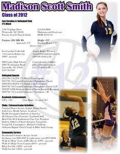 athletic resume template