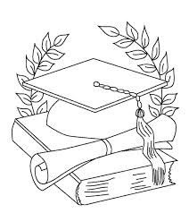 graduation coloring pages