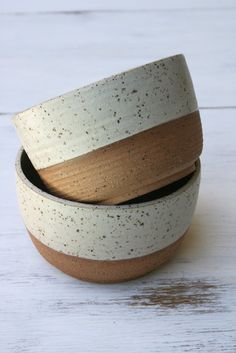 rustic cereal bowls ©earthforms by Marie Wingate Modern Pottery