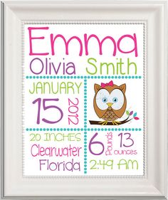 free printable birth announcement templates