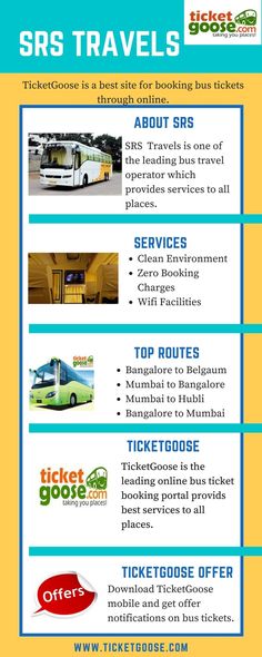 srs travels is the top level travel operator whose tickets you can srs booking travels