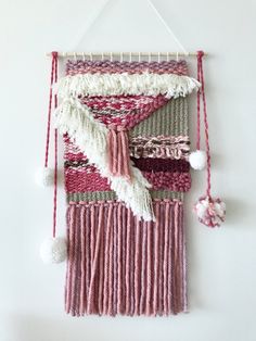 Boho Wall Hanging modern woven wall hanging | wall tapestry | pastel wall hanging Boho Wall Hanging modern woven wall hanging | wall tapestry | pastel wall hanging