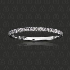 I Really Love Very Thin Diamond Wedding Bands This Is An Example Leon Mege String Theory Diamond Micro Pave Wedding Band