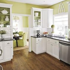 White Kitchen Green Walls 10 beautiful kitchens with green walls | counter top, green walls White Kitchen Green Walls 10 beautiful kitchens with green walls | counter top, green walls