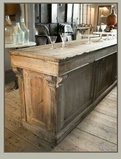 Kitchen Island Panels artificial barn wood panels make any kitchen island look fantastic Kitchen Island Panels artificial barn wood panels make any kitchen island look fantastic