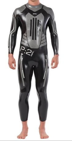 Neck Entry Tight Rubber Latex Catsuit with Cod Piece in Metallic color