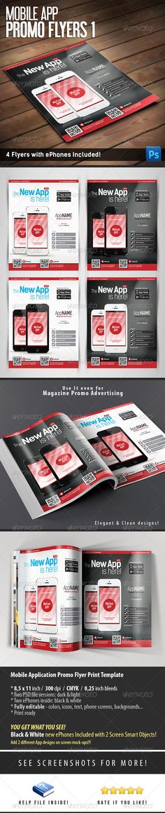 Mobile App Flyer Mobile app, App and Flyer template - discount flyer template Mobile App Flyer Mobile app, App and Flyer template - discount flyer template