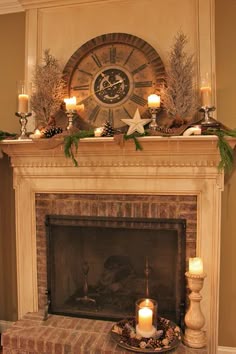I Like The Large Piece Of Wood On Top Traditional Mantel From The Holiday Decorating Contest Tartanscot