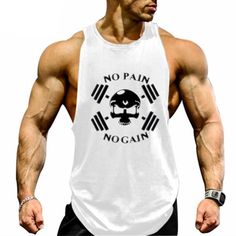 Mens Tank Tops Gym Vests Shirt Cute But Psycho Bodybuilding Workout Vest