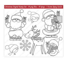 Digital Stamp Pirate Whimsical Digistamp Instant Download