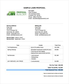 lawn service contract