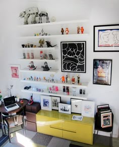 House Tour A Lively London Home And Studio Diy Pinterest Toy Great Shelving Inspiration Bedroom In Front Of Bed