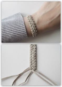 DIY 5 Strand Braid Tutorial from Design and Form here. This is a really clear tutorial and I like the leather cord used. For friendship bracelets of all kinds go here.