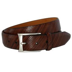 Carhartt Men/'s Big /& Tall Jean Belt,Brown Leather Harness Buckle Metal Keeper
