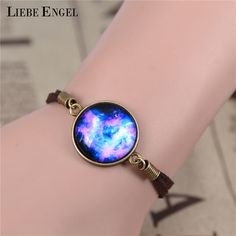 Creative diabète de type 2 Medical Alert Cuir Photo Verre noosa snap Bracelet