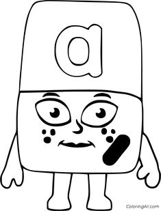 Numberblocks 6 t0 10 Printable Coloring Coloring pages for kids