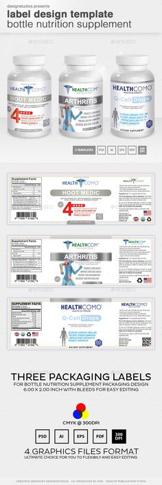 Supplement Label Templates (005) Label templates, Print - packing label template Supplement Label Templates (005) Label templates, Print - packing label template